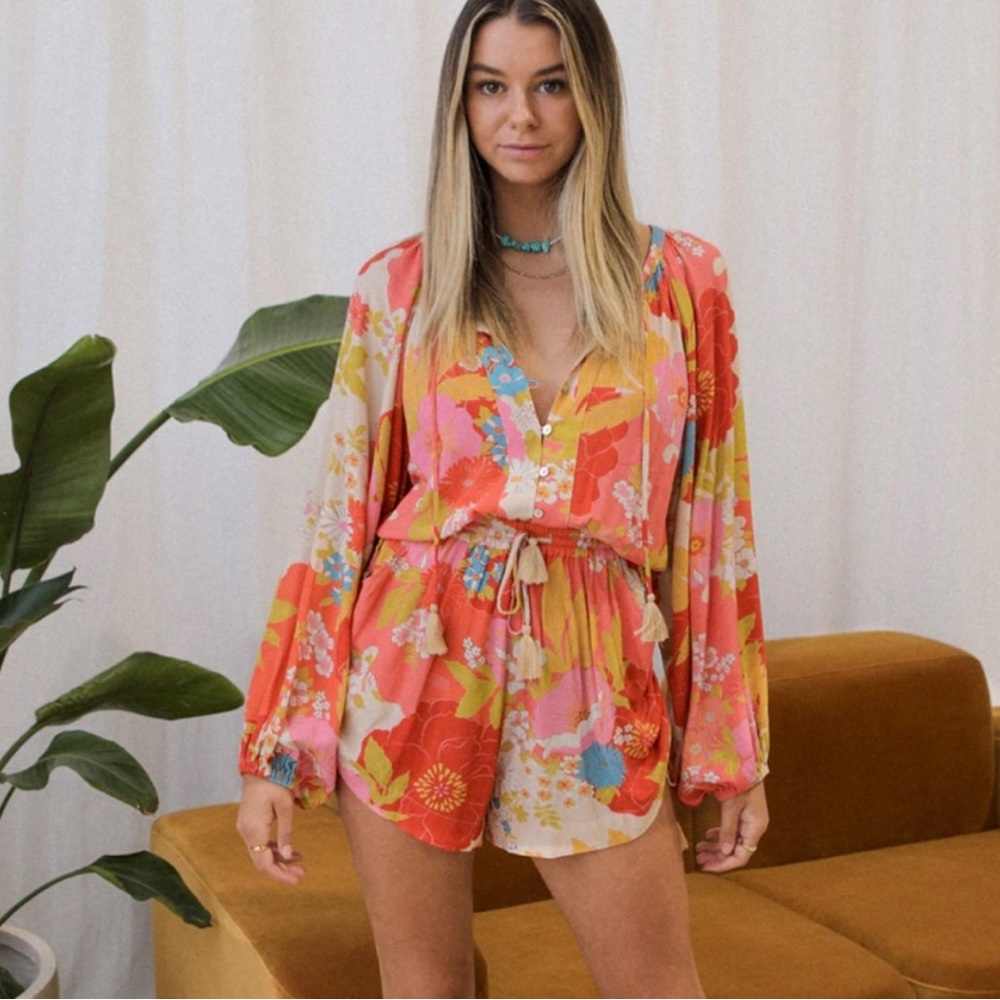 COPY - NWOT Spell Tyler Romper, Chili, XS